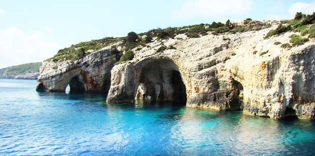 Blue Caves Beach Zakynthos